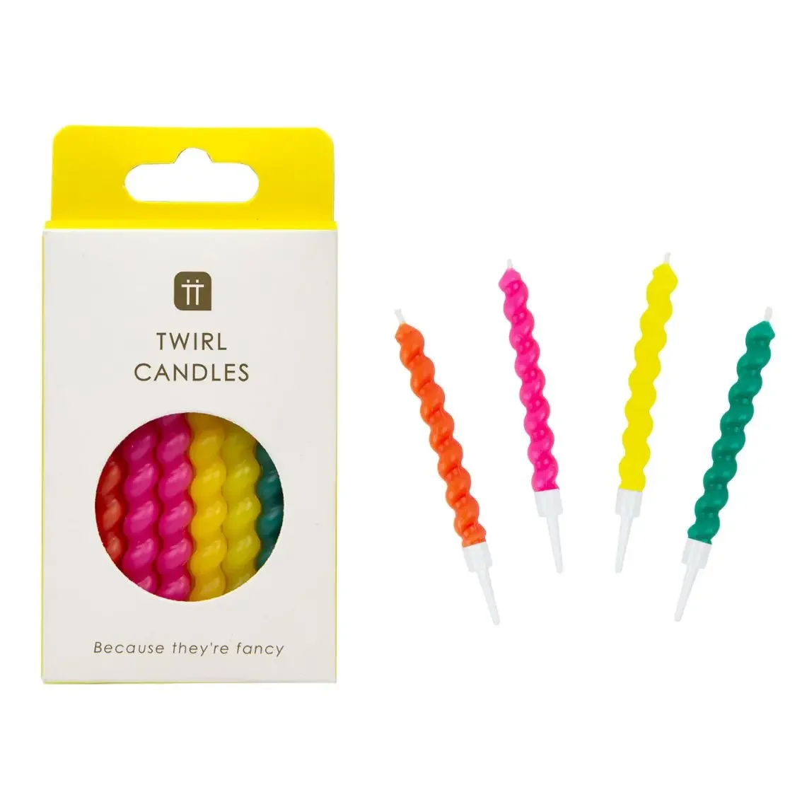Twirl Birthday Candles (8 Pack)