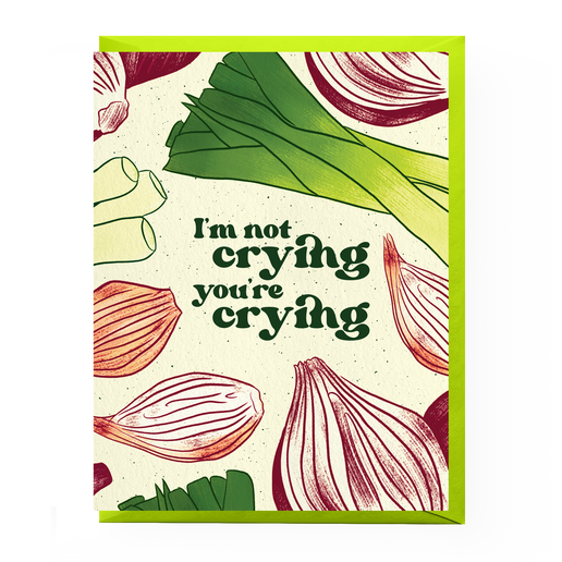 Crying Onions Congratulations Card