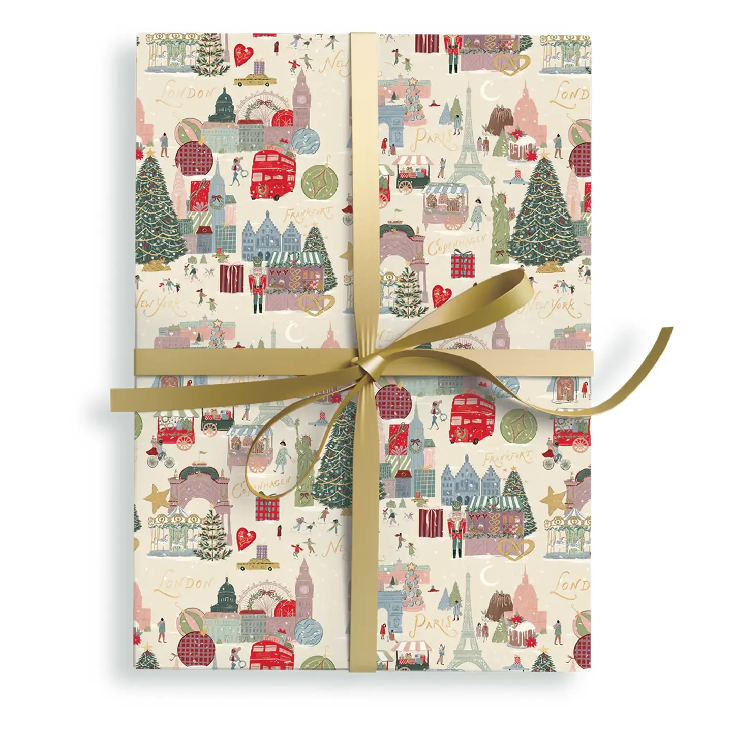 Joy to the World Metallic Gift Wrap