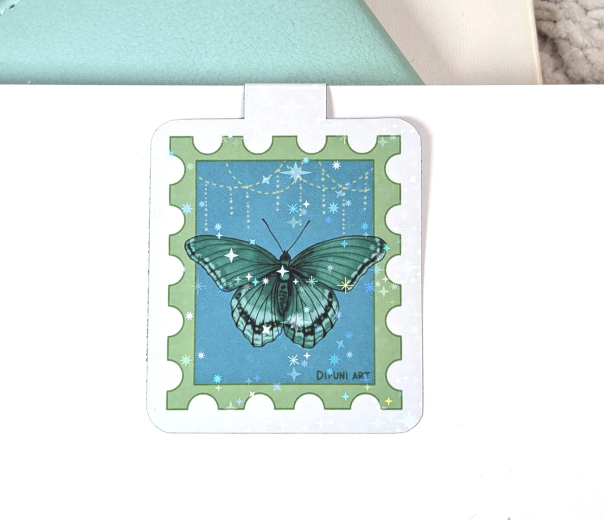 Starry Butterfly Magnetic Bookmark