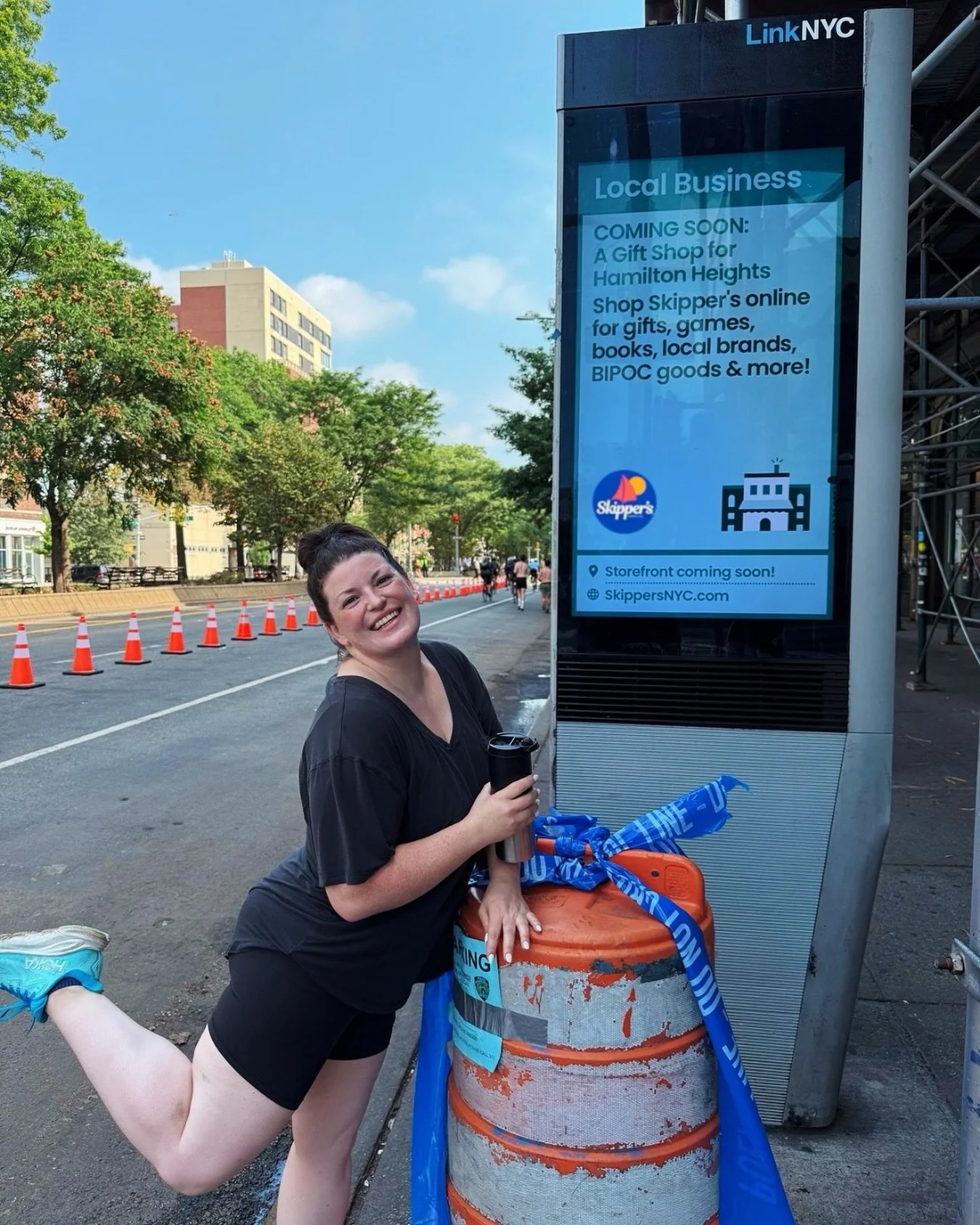 A storefront? For a store? Groundbreaking. ⛵️

Truly grateful to the team at @linknycofficial and @intersection_co for the free local business advertising in our neighborhood! I can't wait to bring Hamilton Heights a brick and mortar gift store, prov