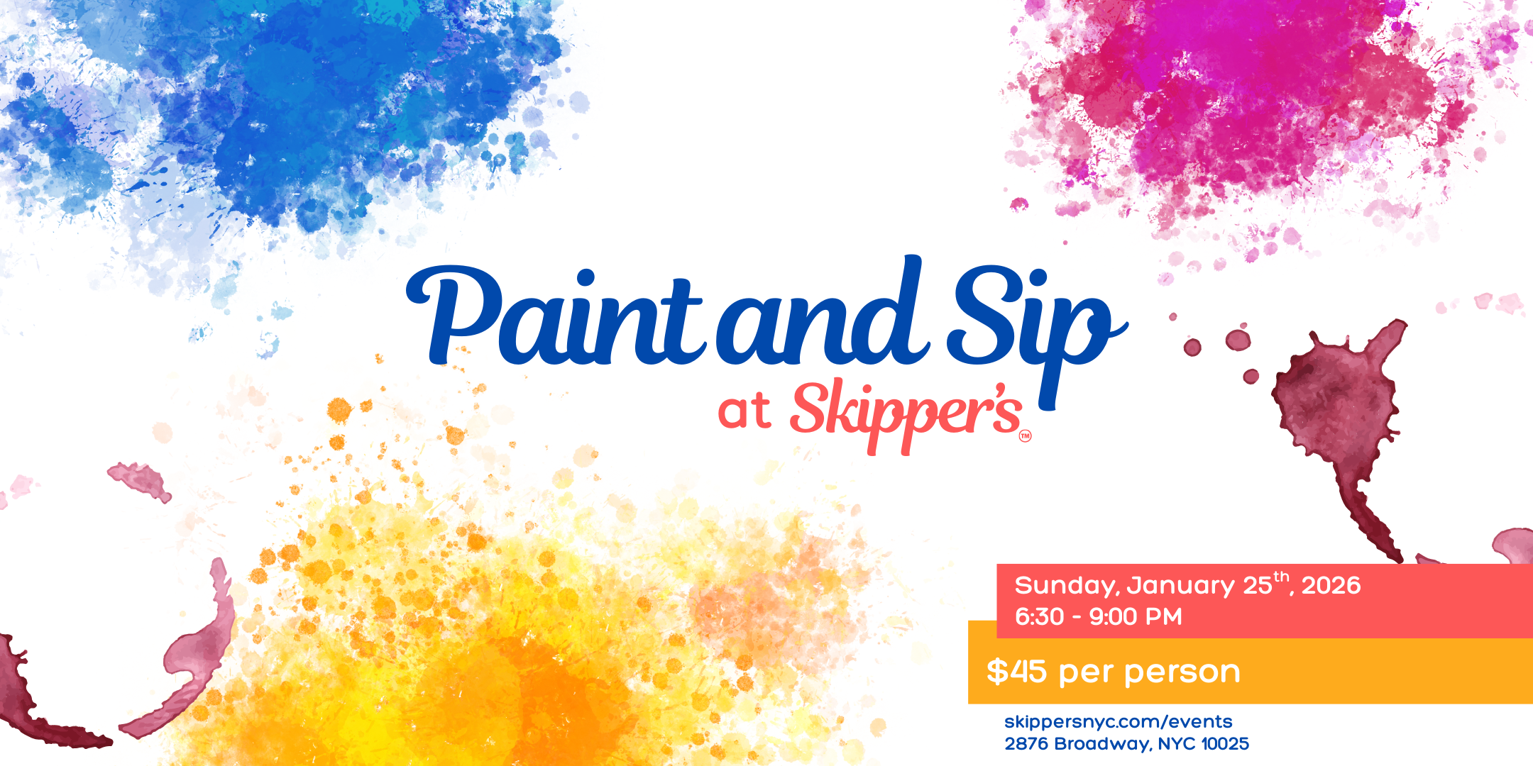 POSTPONED | Paint and Sip at Skipper’s