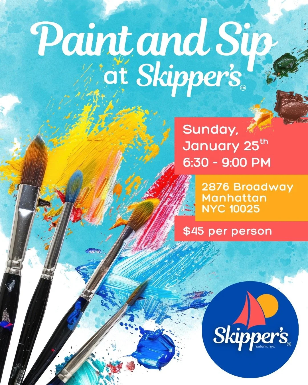 The event was so nice, so we're doing it TWICE! 🎨🫟🍷 We had the BEST time last night at our first Paint &amp; Sip, but we had many friends who weren't able to get tickets in time! So... we're BRINGING IT RIGHT BACK!

Join us this coming Sunday for 