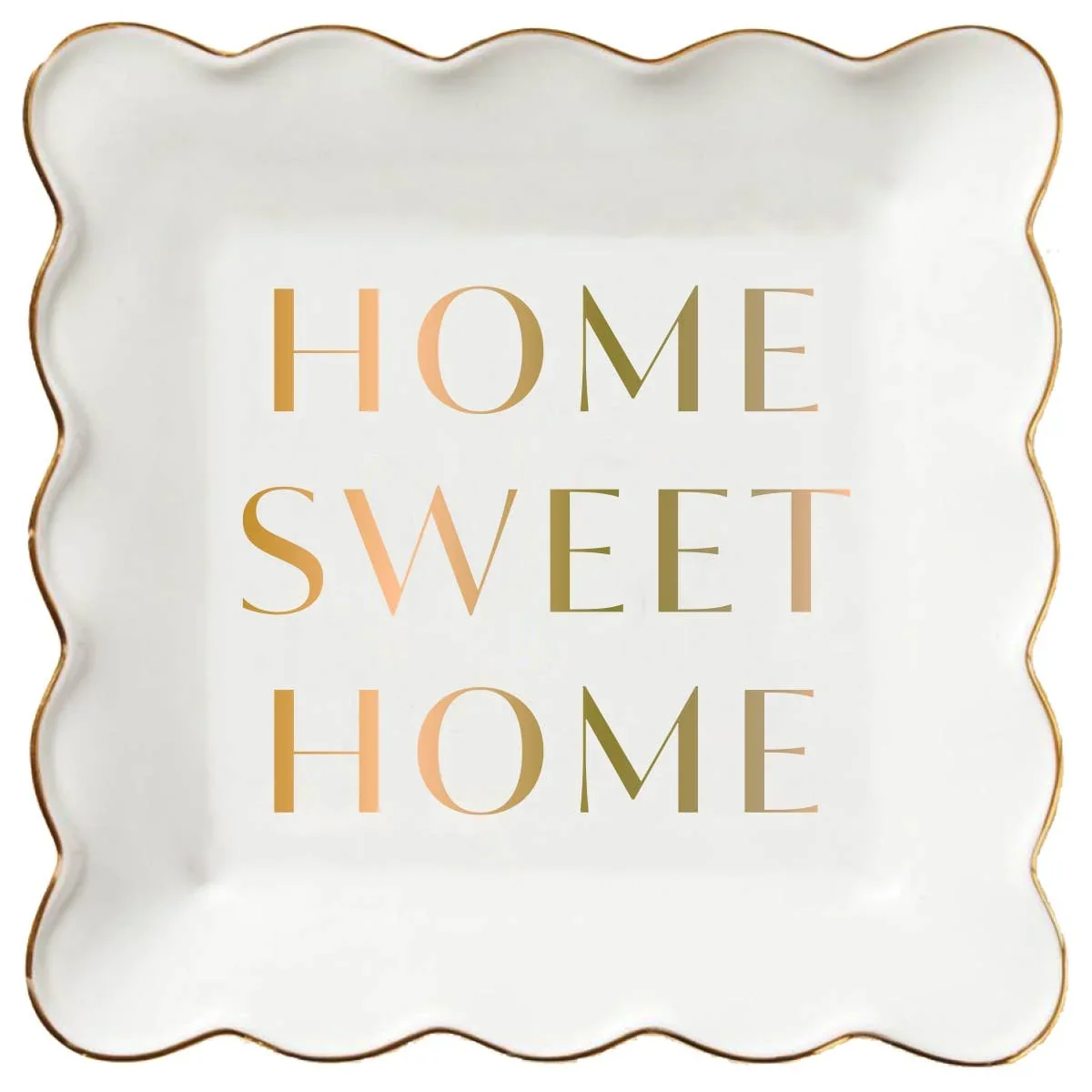 Home Sweet Home Ceramic Trinket Tray