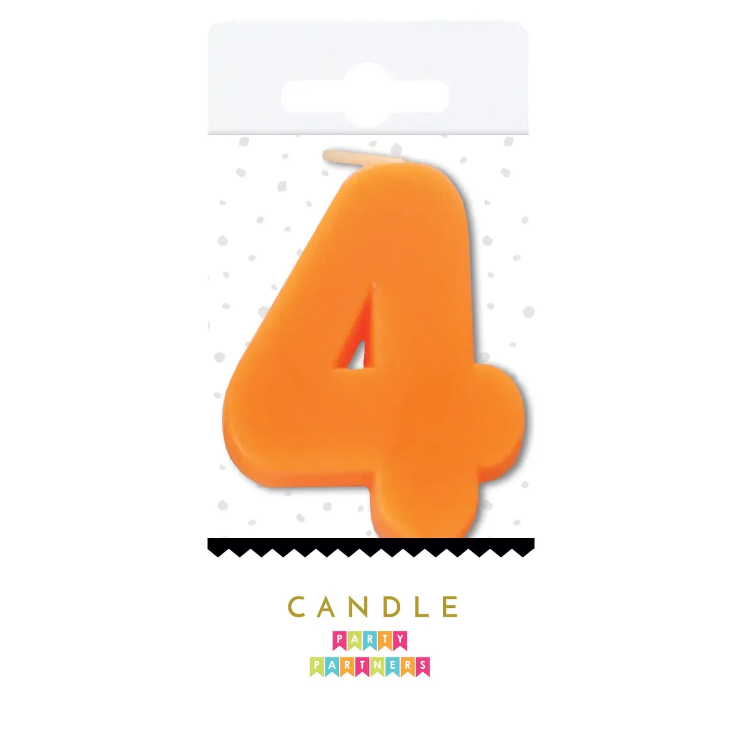 4 Neon Number Candle