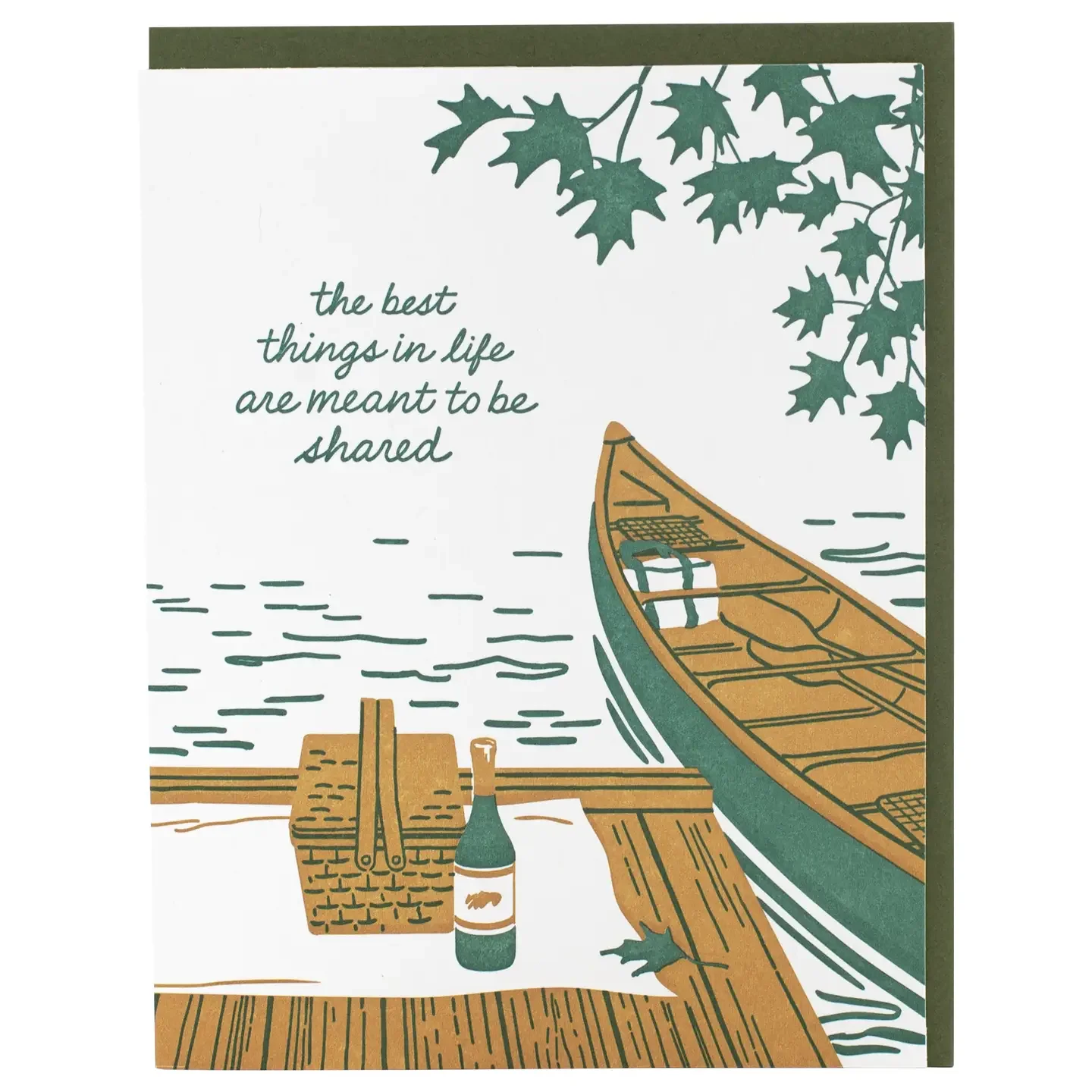 Canoe For Two Anniversary/Love Card