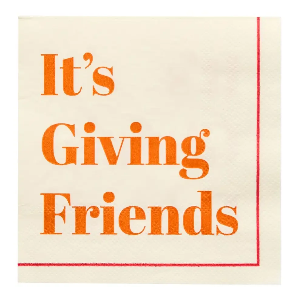 'It's Giving Friends' Cocktail Napkins