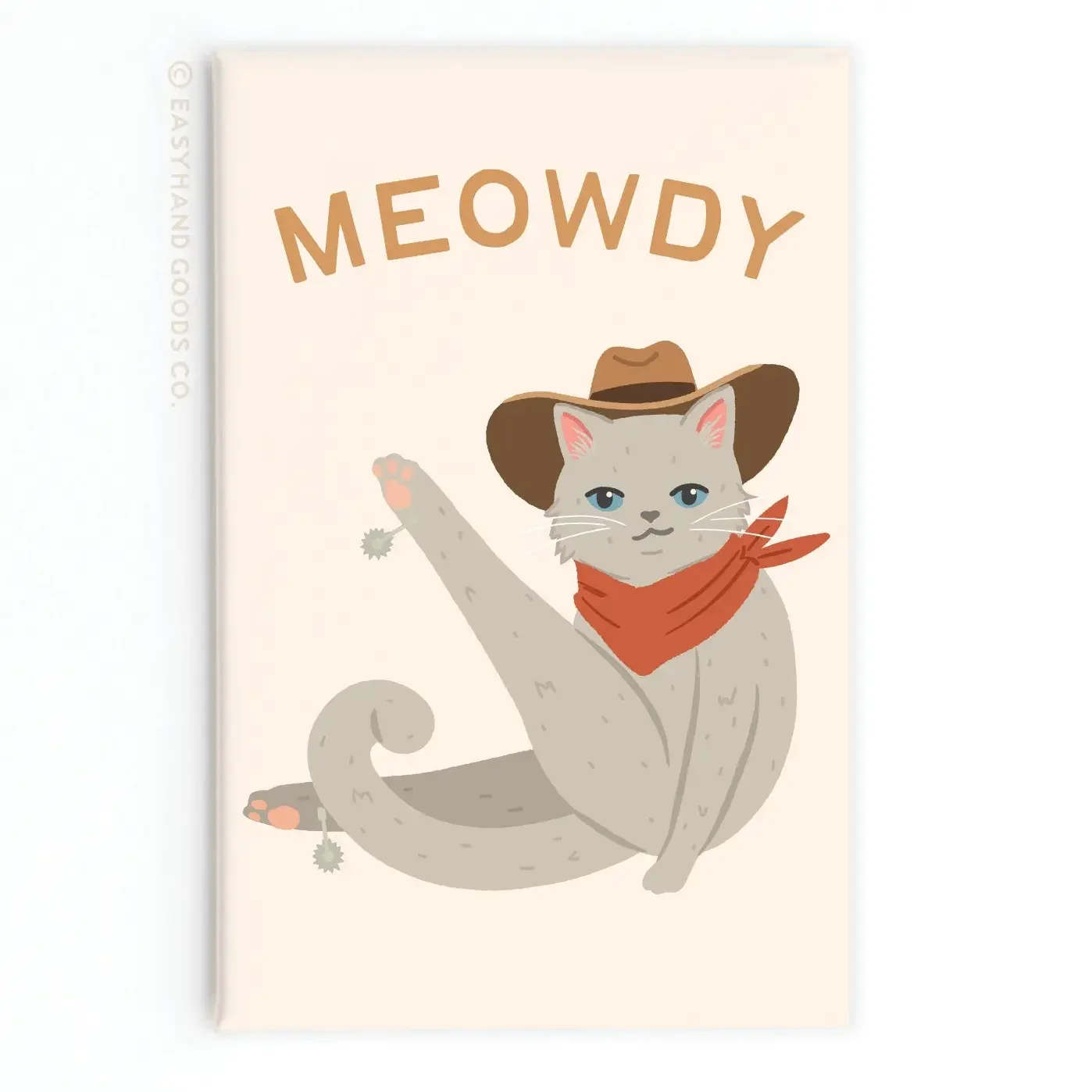 Meowdy Cat Refrigerator Magnet