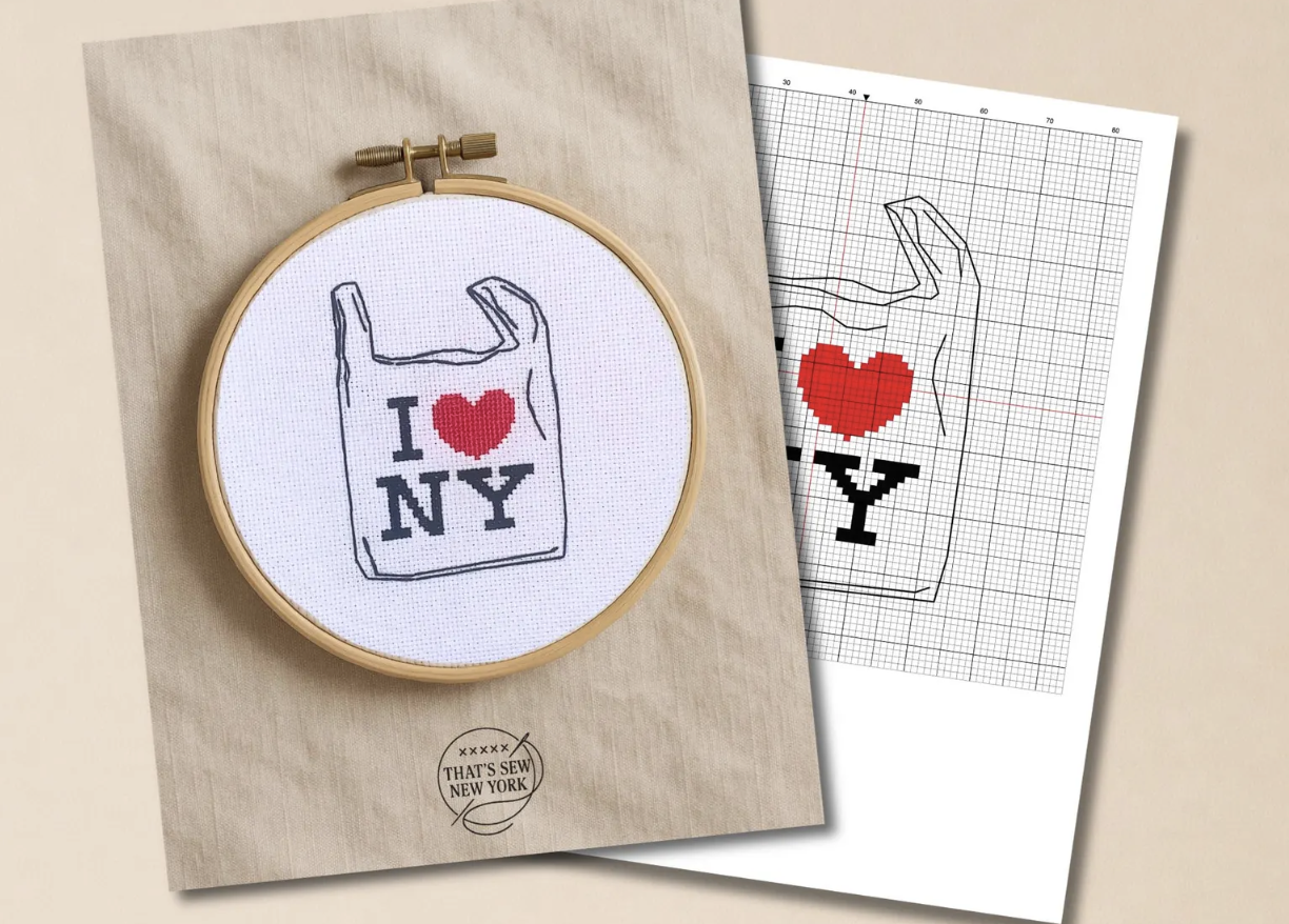 That's Sew New York I Heart NY Cross Stitch Kit