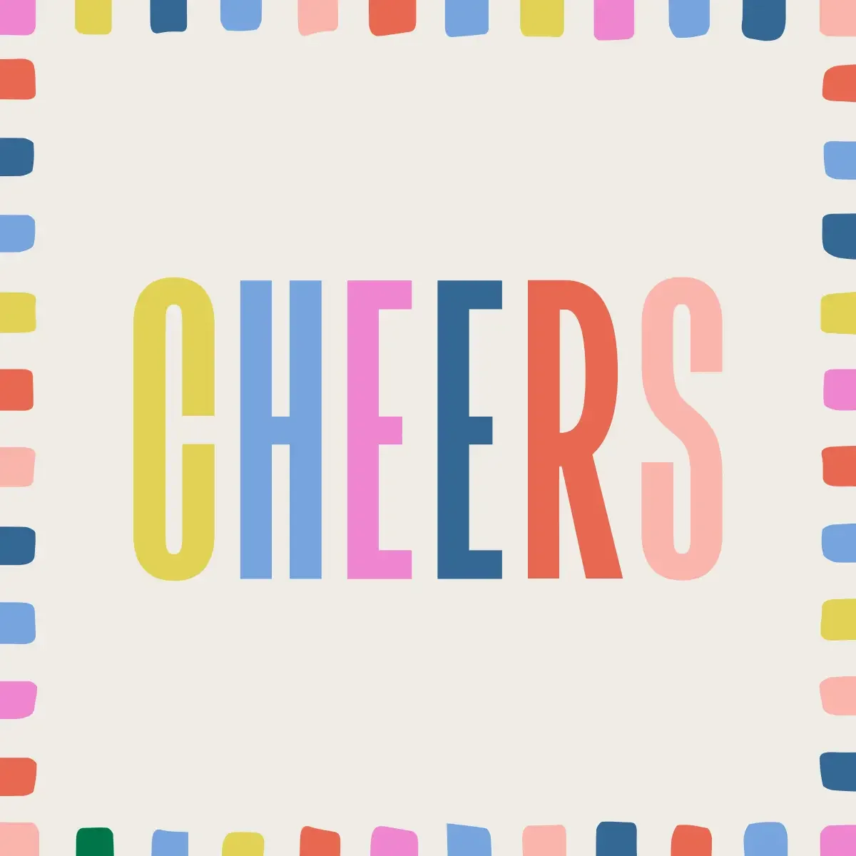 Cheers Bright Cocktail Napkins