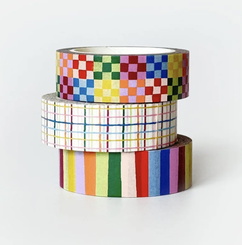 Washi Tape, Set of 3 | Rainbow