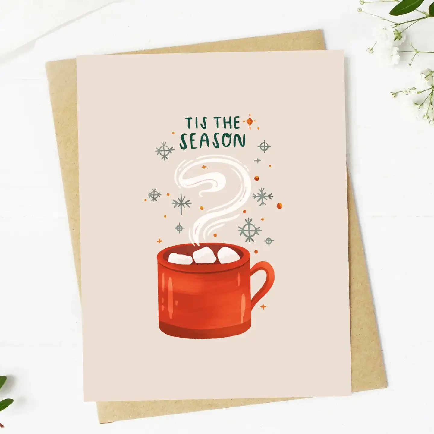 'Tis The Season Hot Cocoa Greeting Card