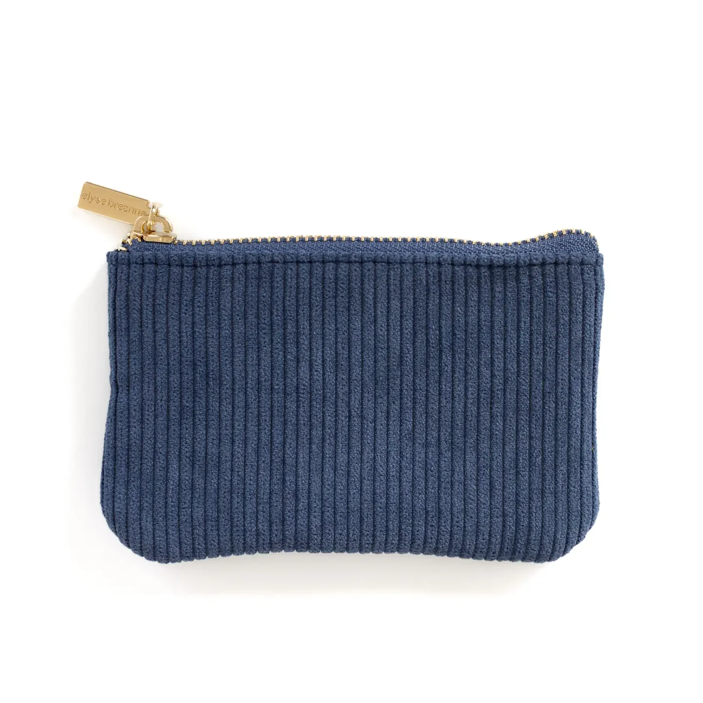 Corduroy Coin Pouch: Navy