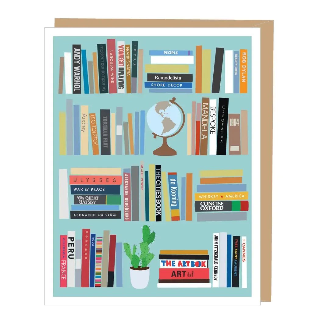 Bookshelf Blank Card: Single Card