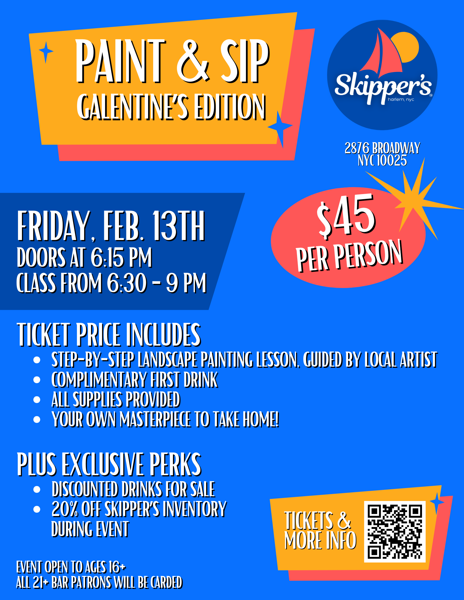 Paint & Sip at Skipper's (Galentine's Edition)