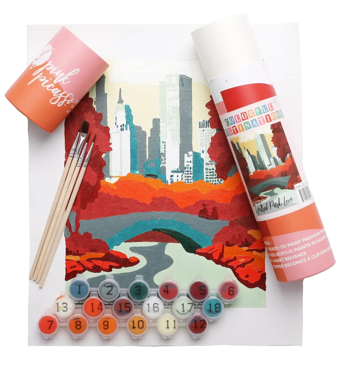 Central Park Fall in Love Paint By Number Kit