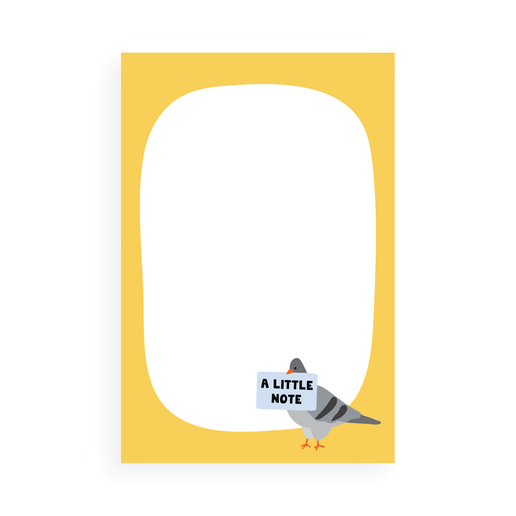 A Little Pigeon Note Blank Notepad