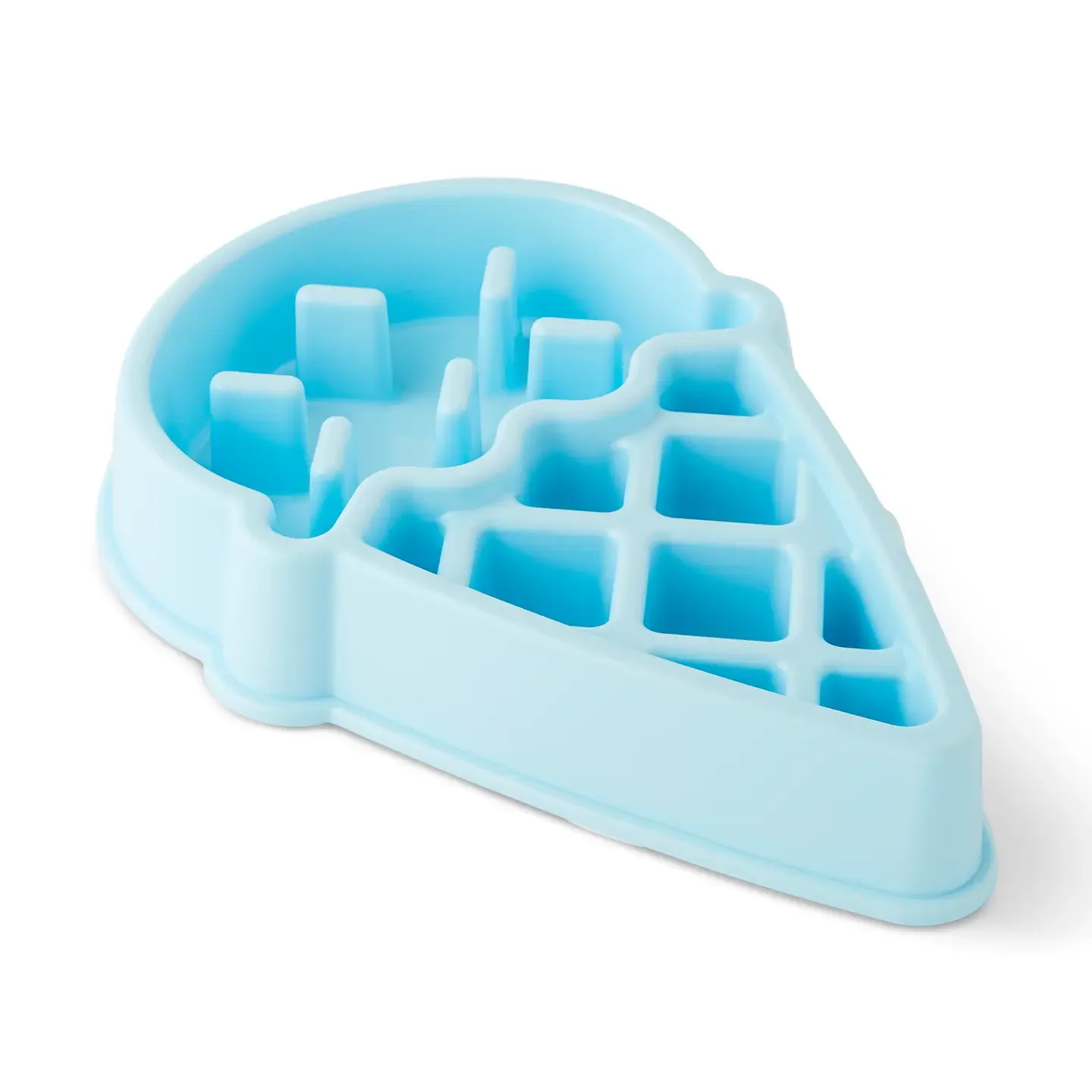 Ice Cream Cone Slow Feeder in Frosty Blue