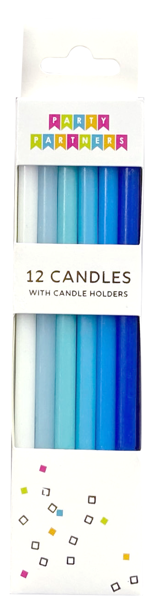 Blue Gradient 12 Candle Set