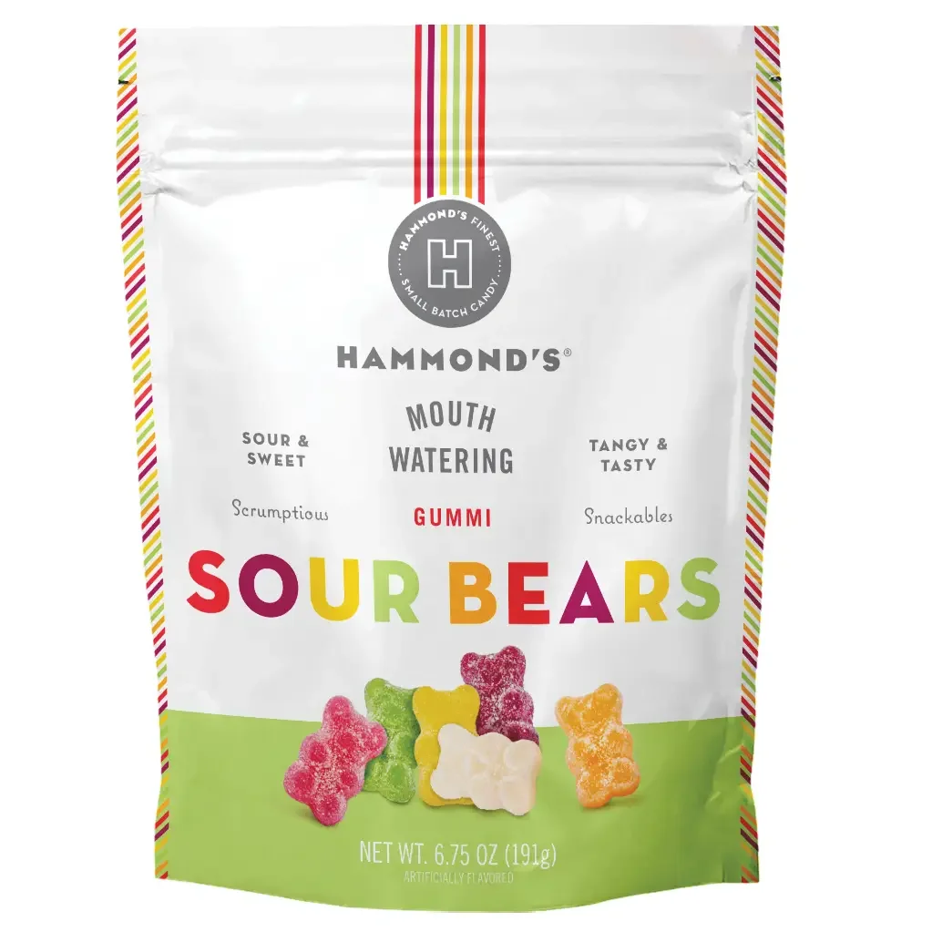 Sweet & Sour Gummi Bears (6.75 oz Resealable Bag)