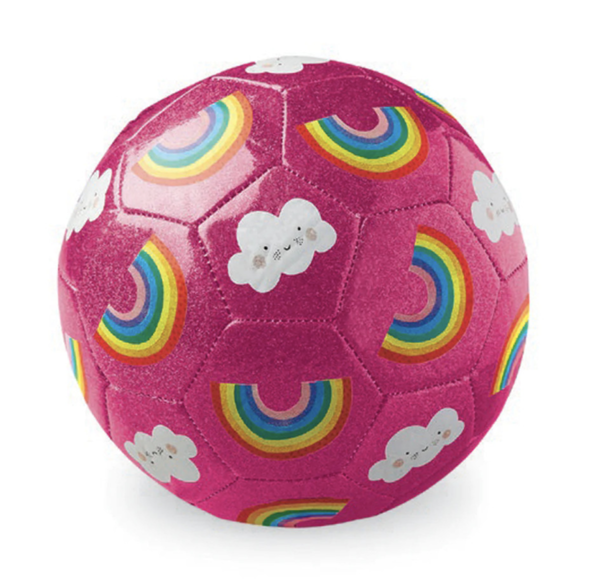Size 3 Glitter Soccer Ball - Rainbow