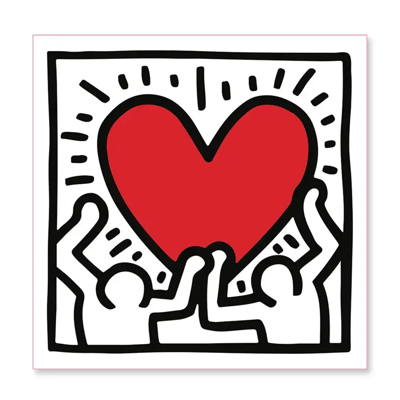 Holding Heart Keith Haring Magnet
