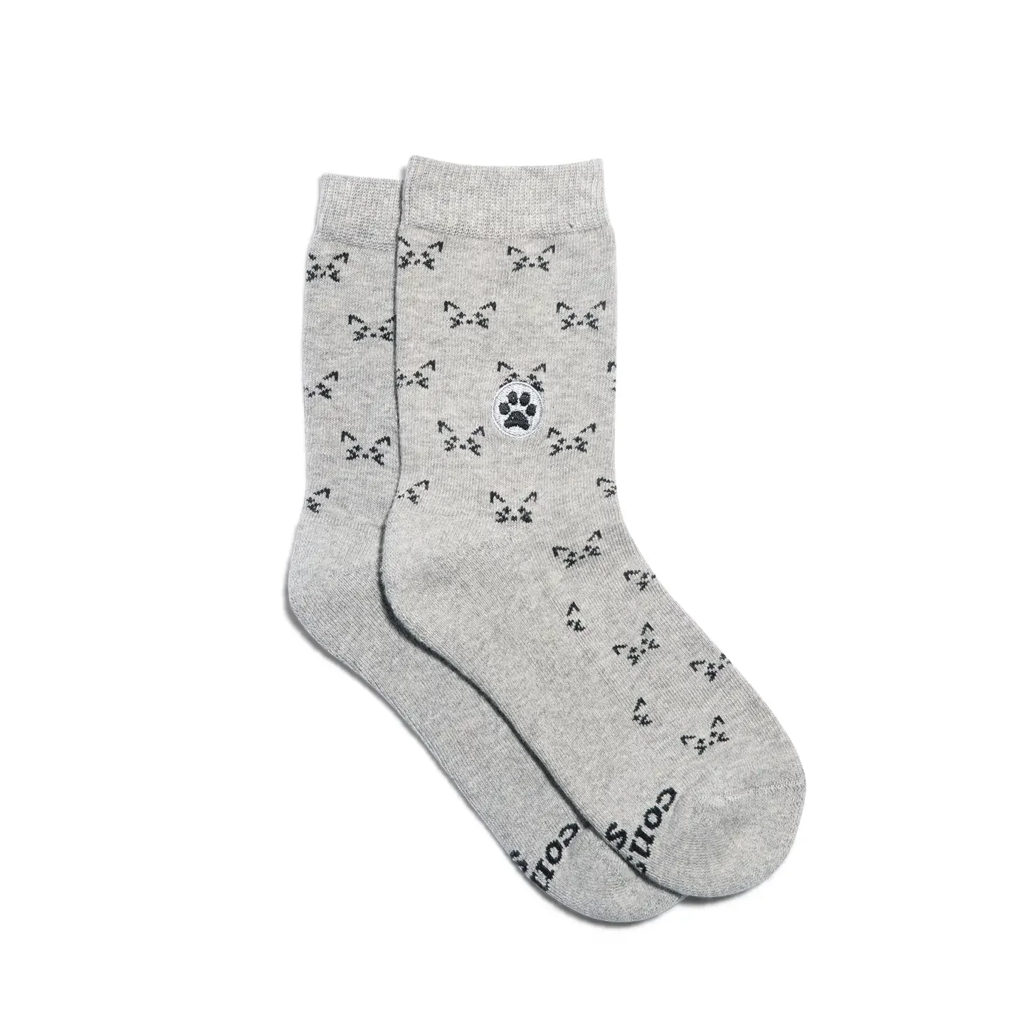 Kids Socks that Save Cats (Gray): Preschool