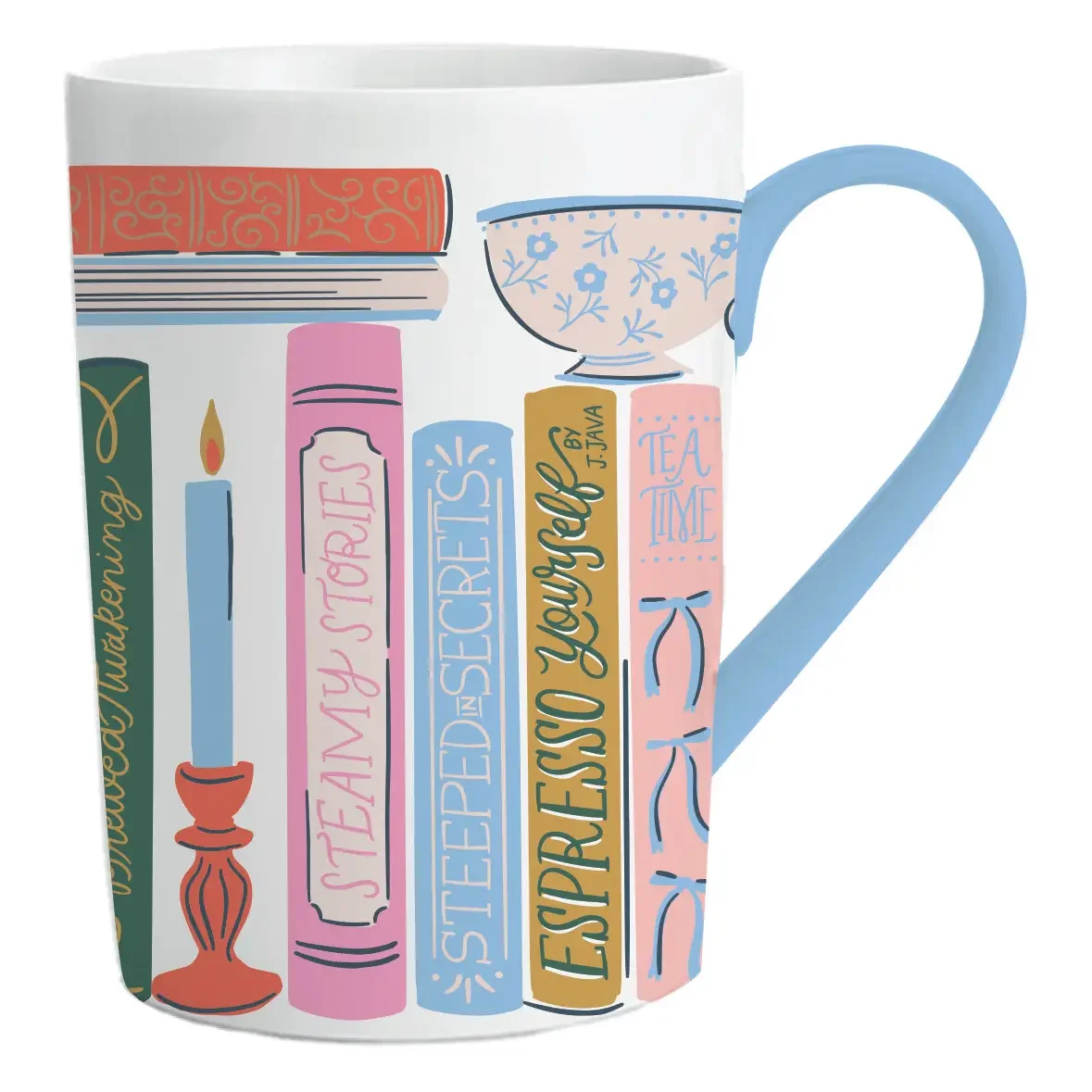 Books and Coffee Ceramic Mug