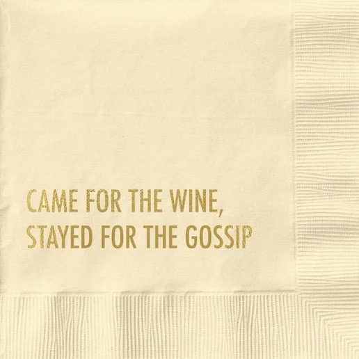 Wine & Gossip Cocktail Napkins