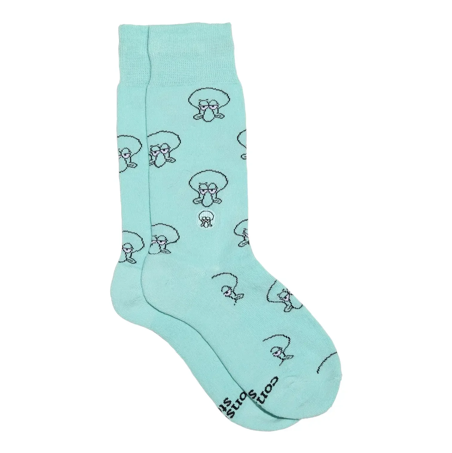 Squidward Socks that Protect Oceans: Small