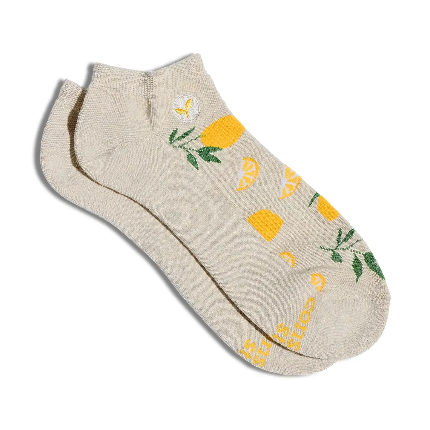 Ankle Socks that Plant Trees (Beige Lemons): Small
