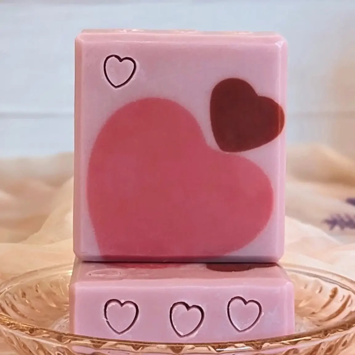 Hearts Desire - Pink Honey and Rose Clay Soap