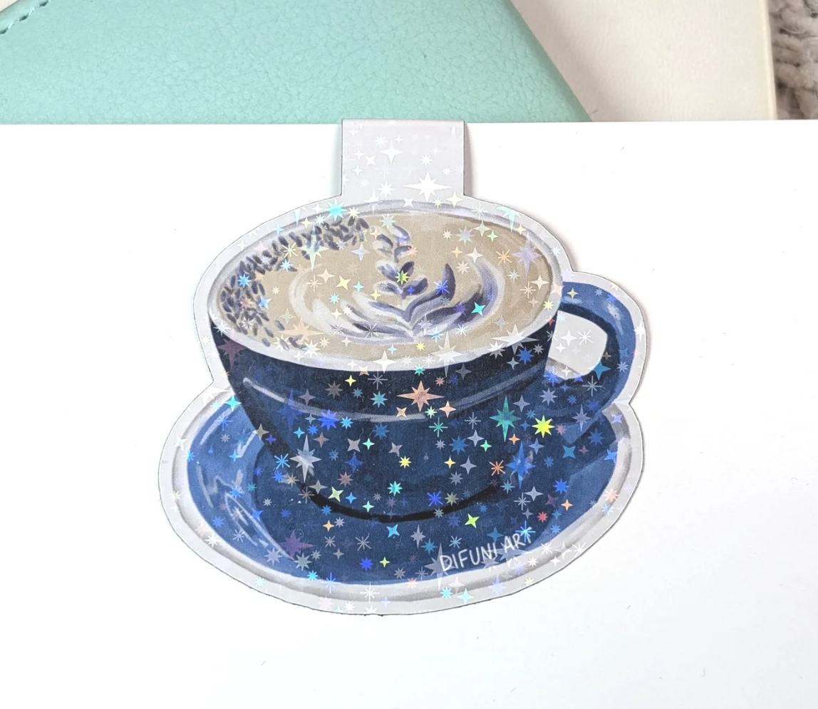 Lavender Latte Magnetic Bookmark