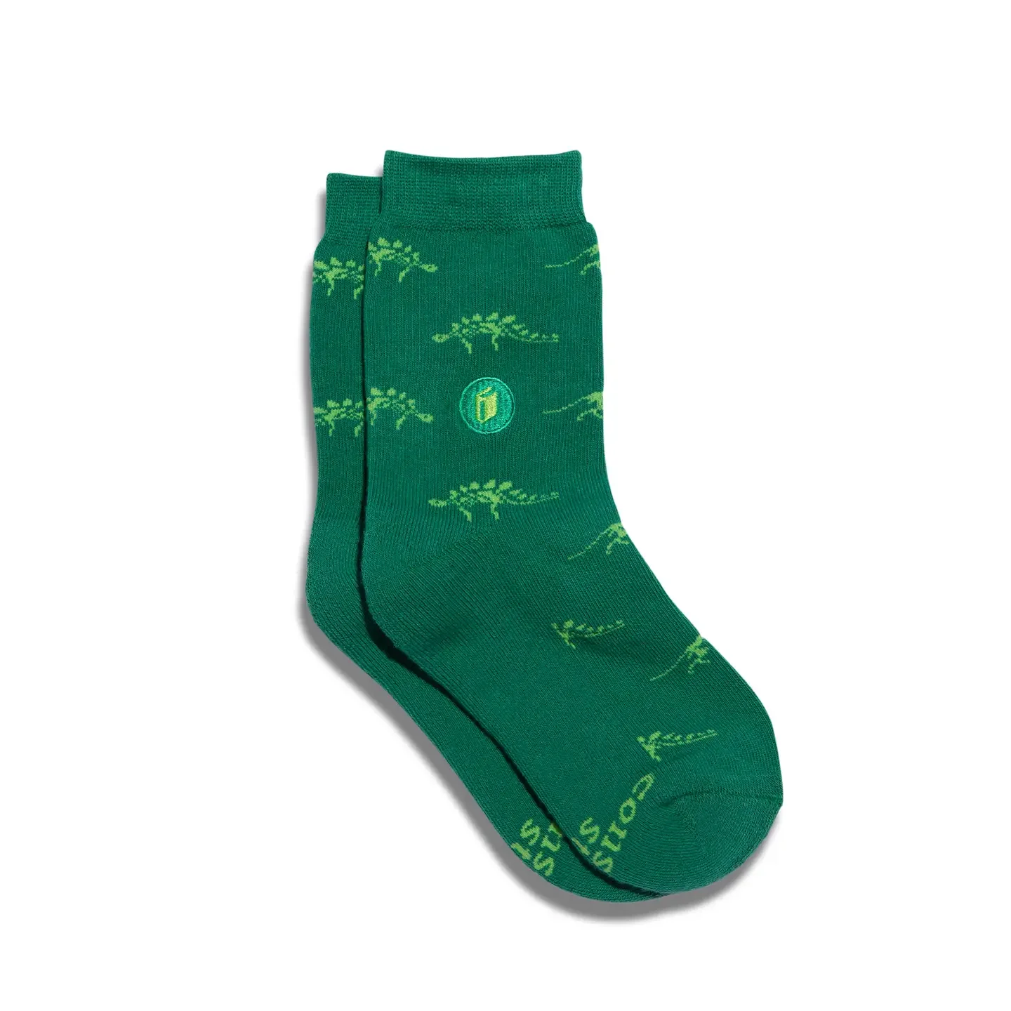 Kids Socks that Give Books (Green Dinosaurs): Preschool