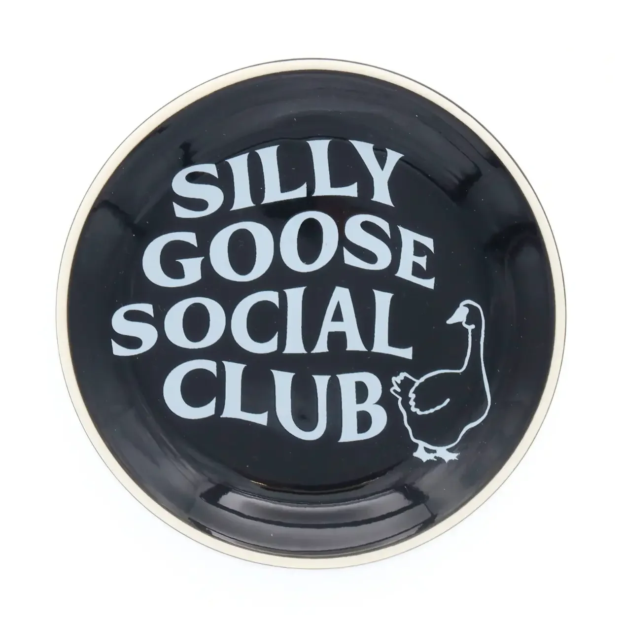 Silly Goose Social Club Round Trinket Tray