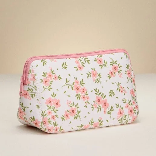 Blush Blossom Neoprene Pouch