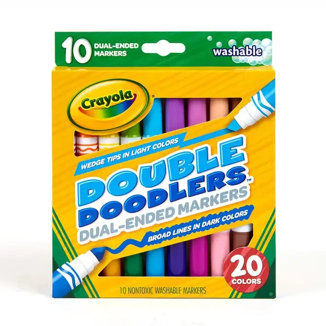 20 Color Crayola Double Doodler Washable Markers