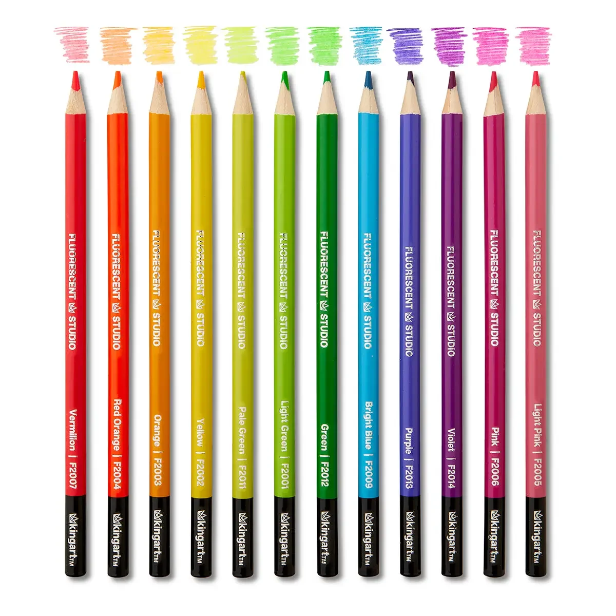 Neon Fluorescent Colored Pencils (Set of 12)