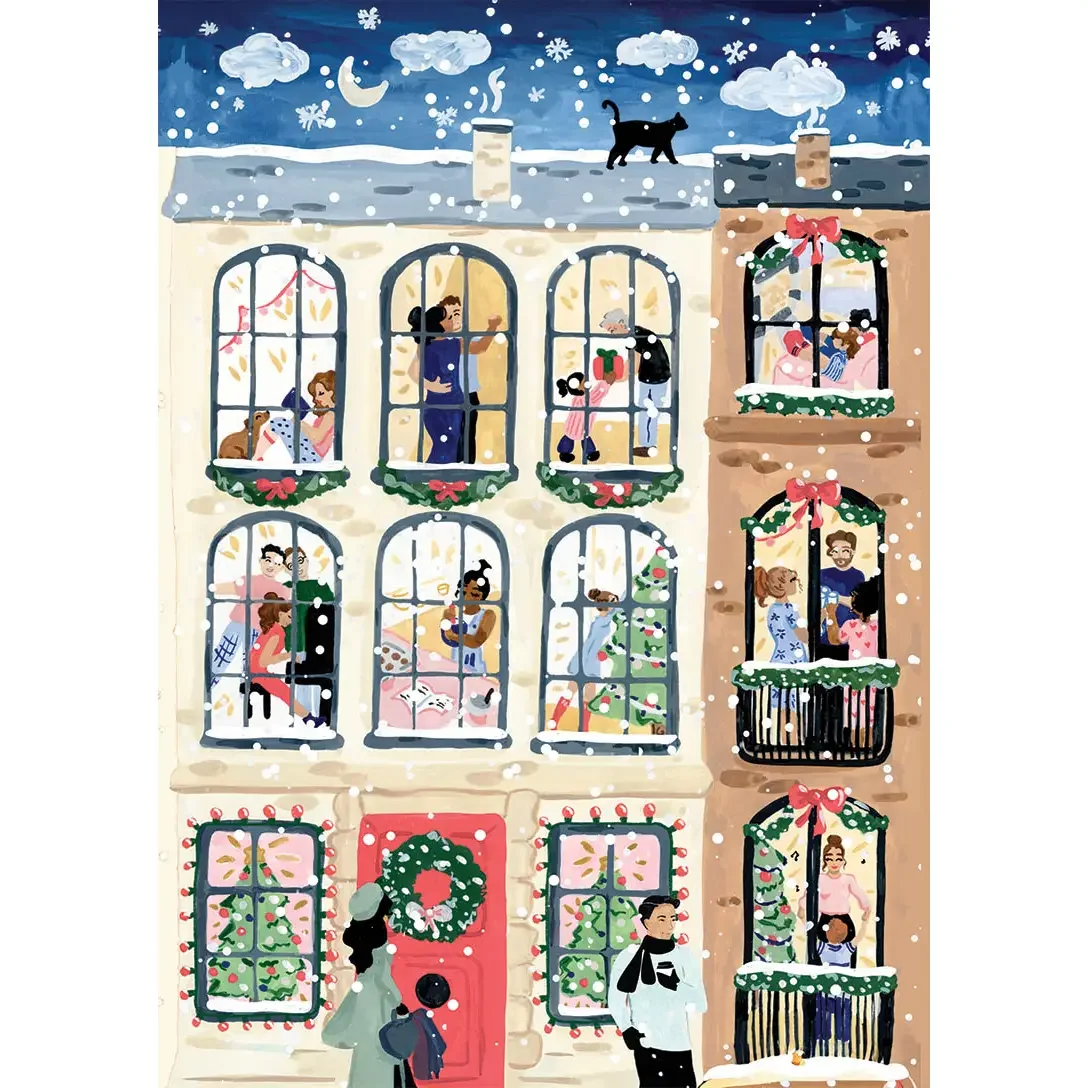 Holiday Windows Greeting Card