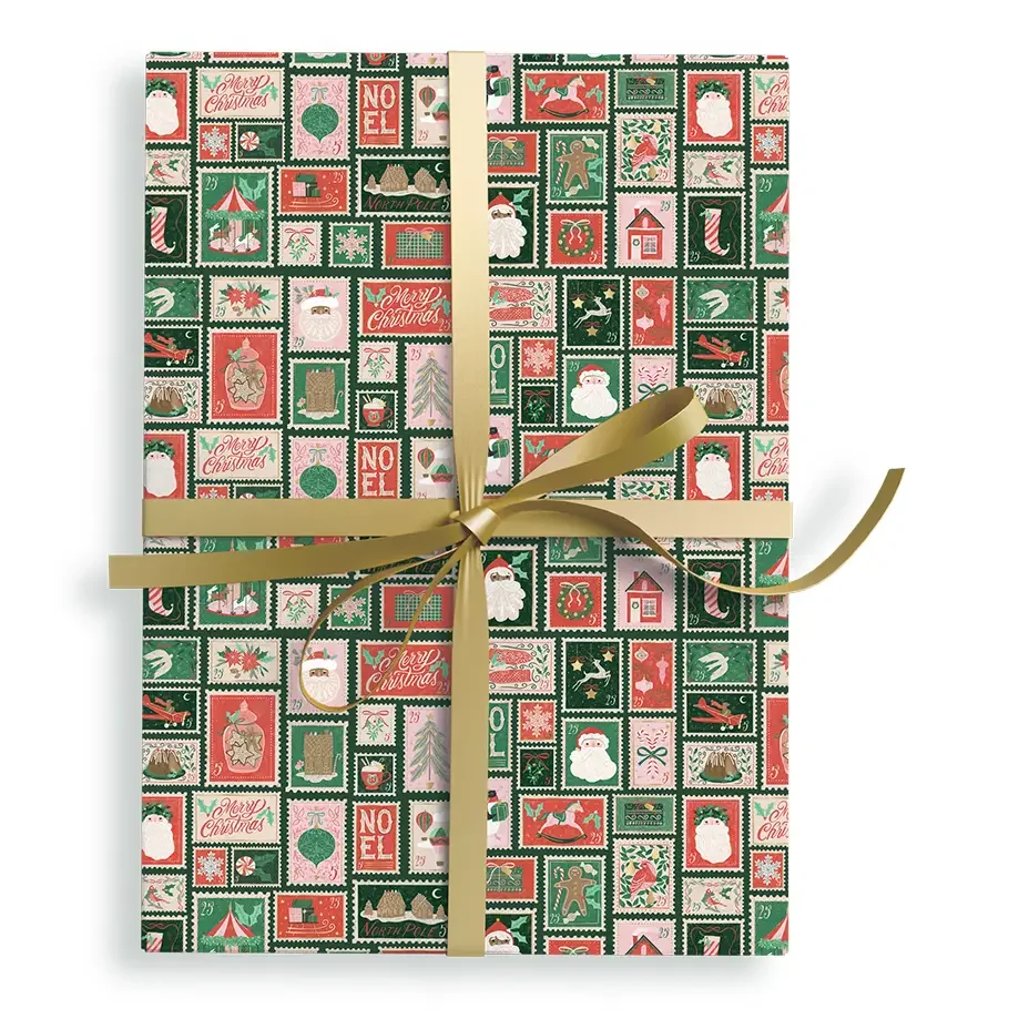 Letters To Santa Premium Metallic Gift Wrap