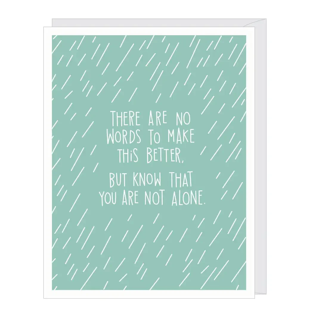 Falling Rain Sympathy/Support Card