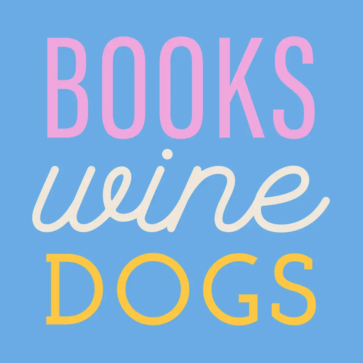 Books Wine Dogs Cocktail Napkins