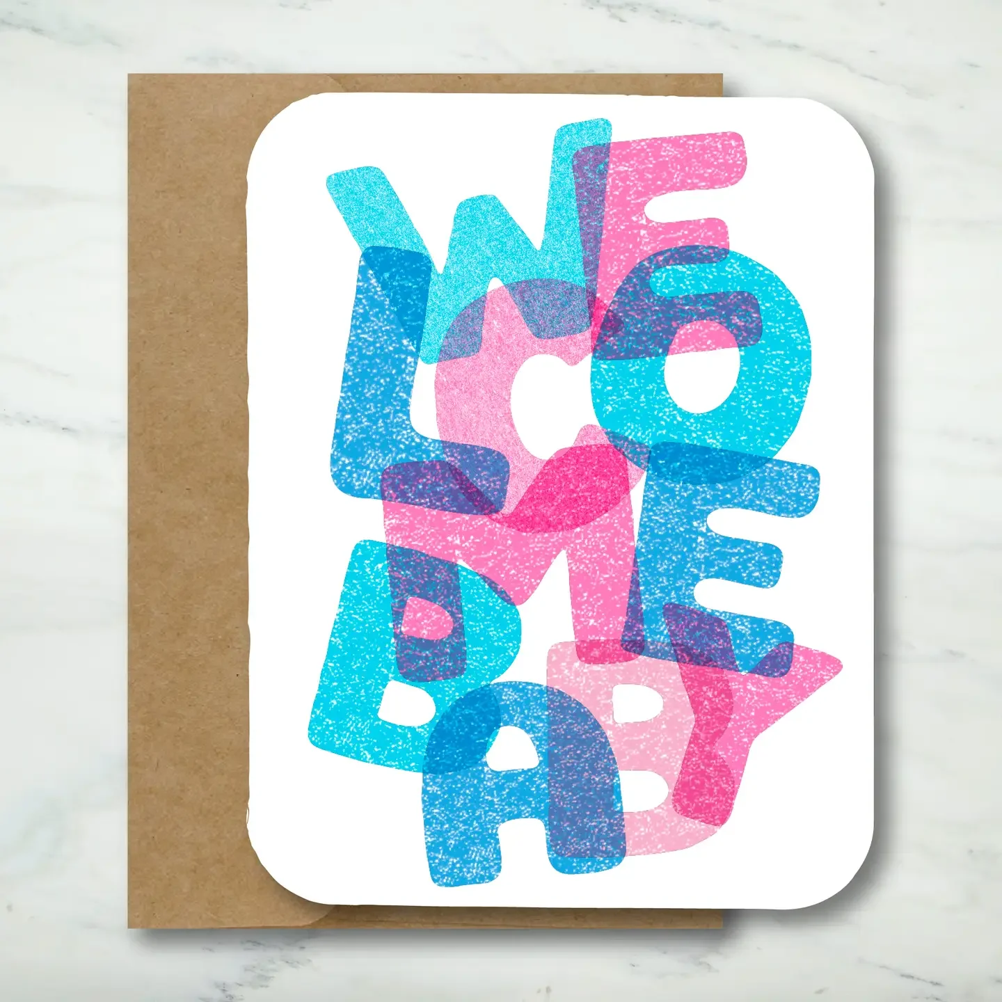 Welcome Baby A2 Card