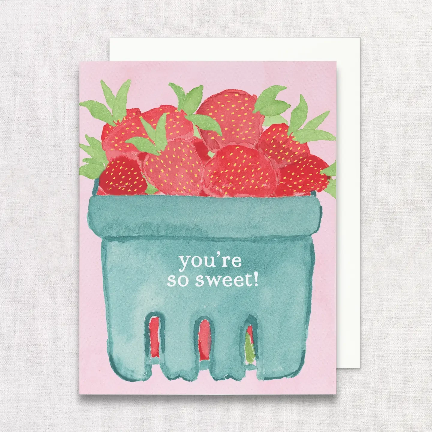 You're So Sweet Strawberry Thank You Greeting Card