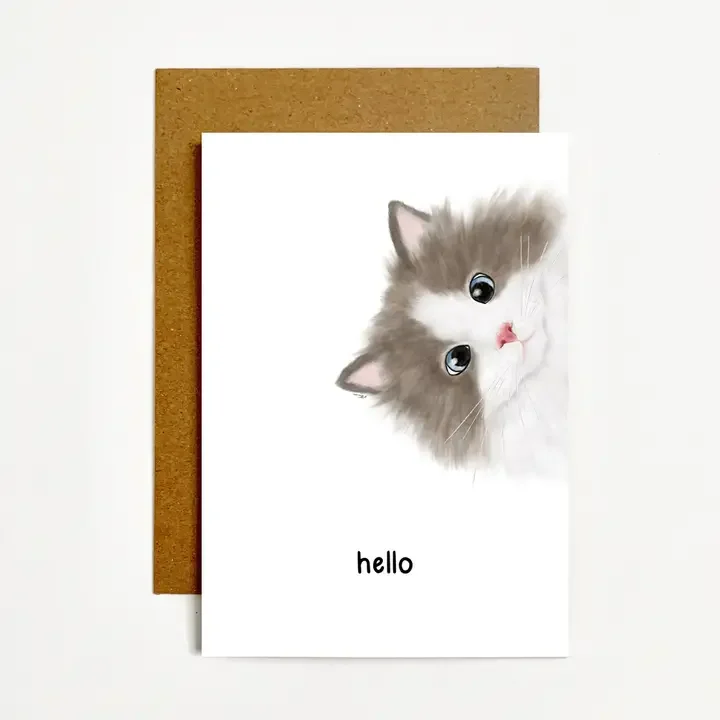 Hello Cat Card