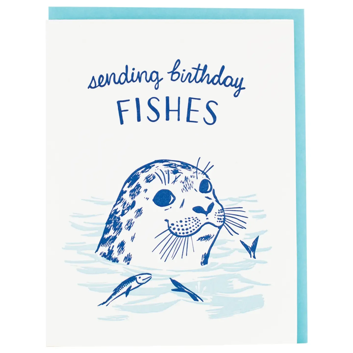 Seal Birthday Fishes Card