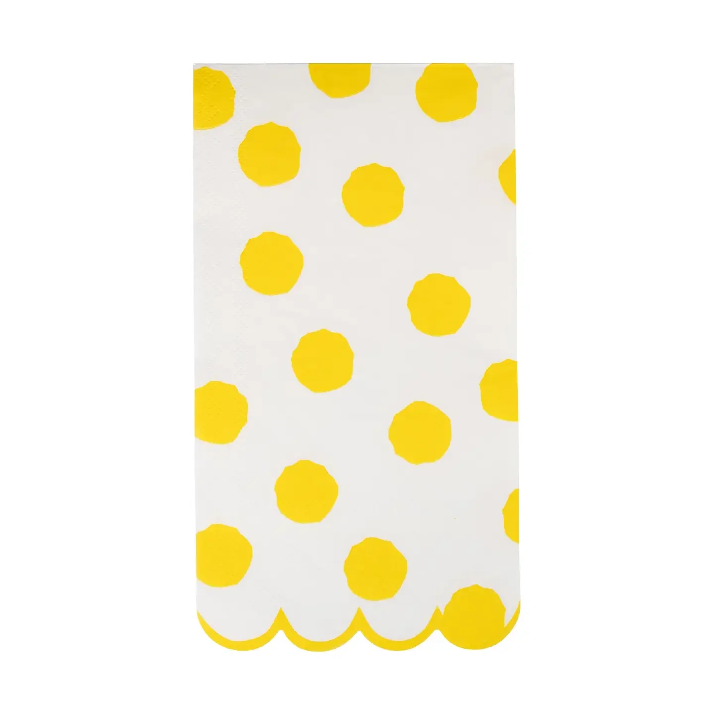 Yellow Polka Dot Dinner Napkins (24 Count)