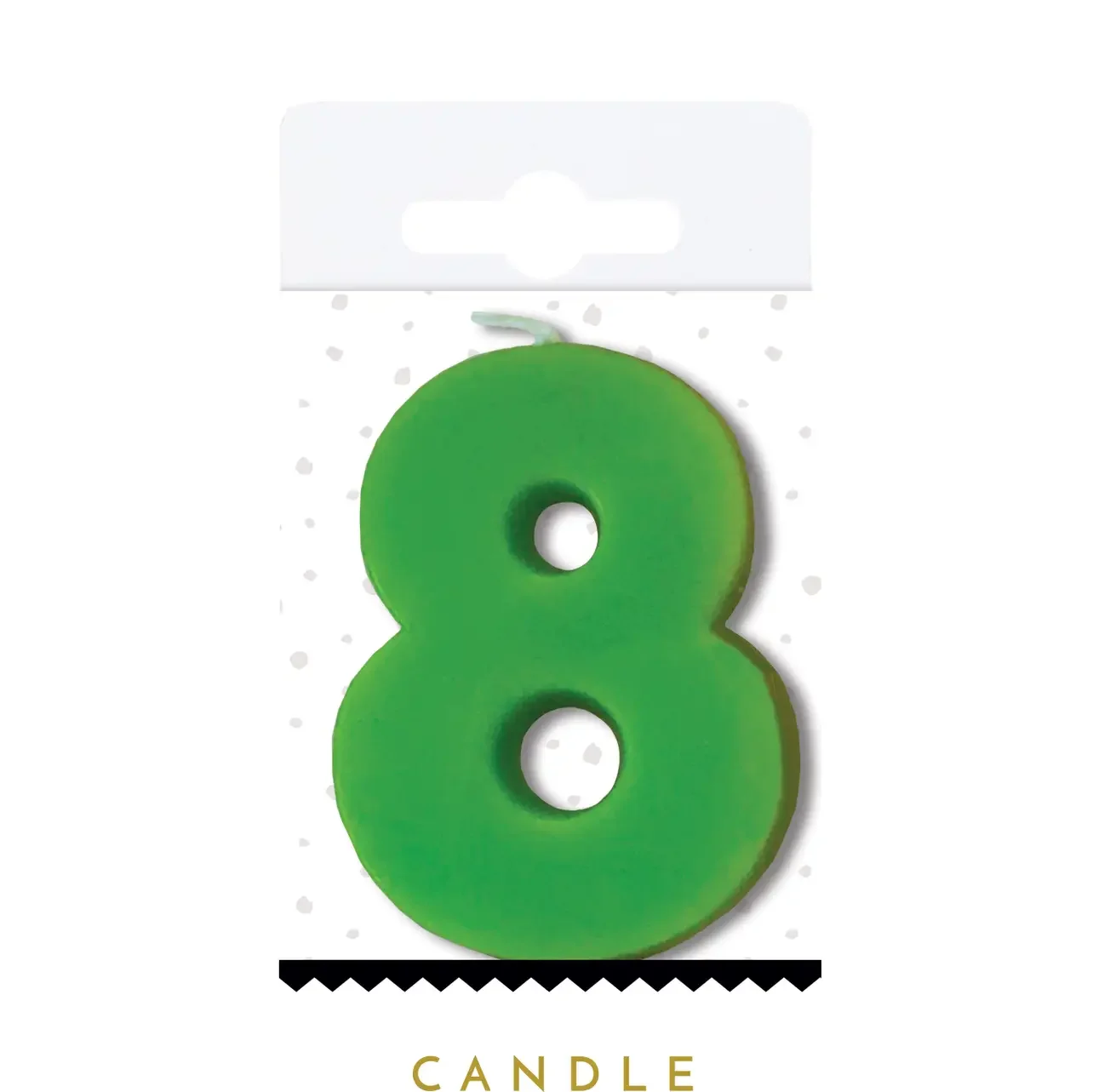8 Neon Number Candle