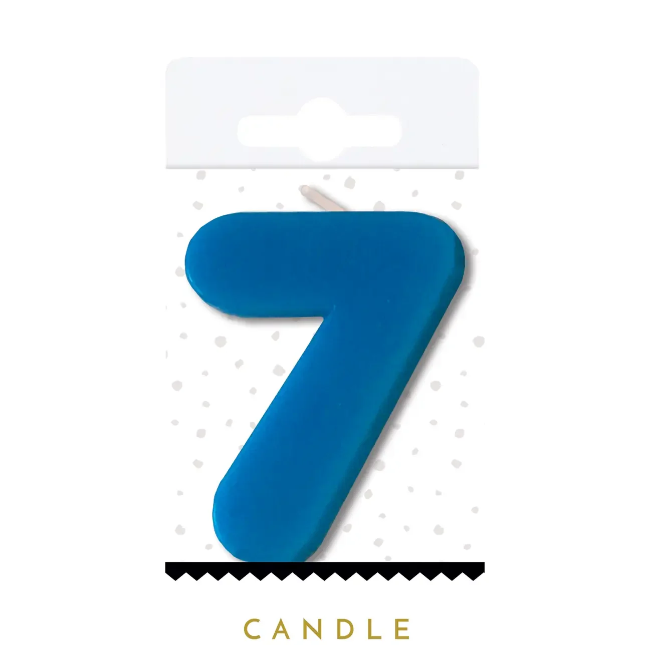 7 Neon Number Candle