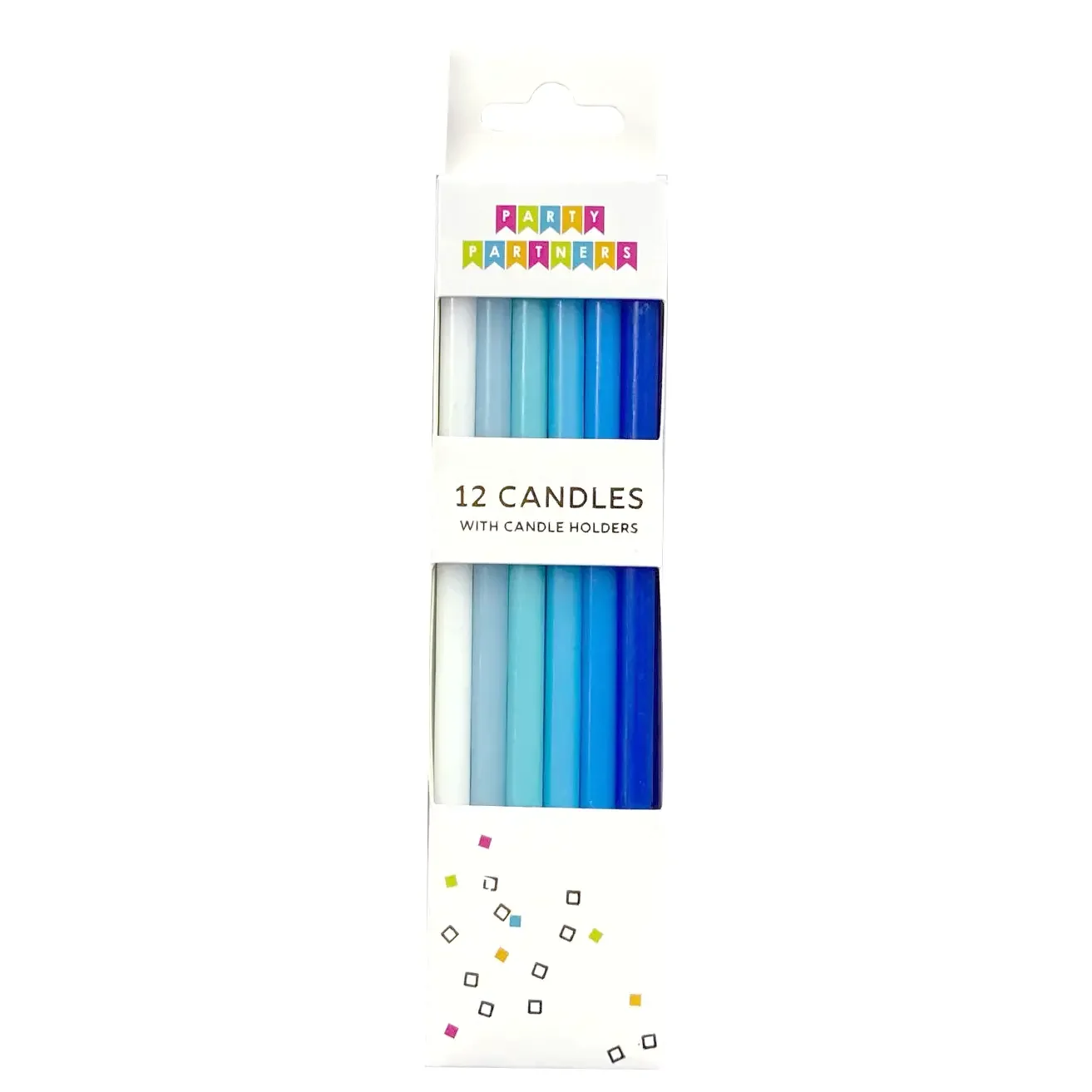Blue Gradient Candles (12-Piece Set)